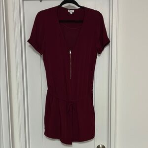 Splendid Short Sleeve Elastic Waist Romper